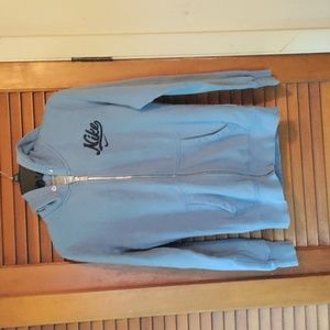 Nike women's size medium blue zip up hoodie